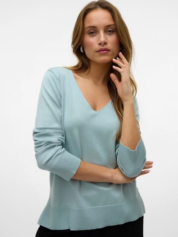 VERO MODA Pulóver 'VMSilje' - zöld