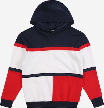 TOMMY HILFIGER Sweatshirt in navy / hellrot / weiß, Produktansicht