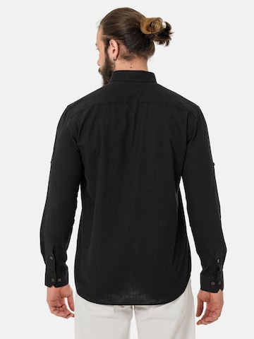 Coupe slim Chemise 'CH199' CIPO & BAXX en noir