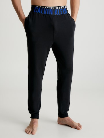 Calvin Klein UnderwearTapered Pidžama hlače 'Intense Power' - crna boja: prednji dio