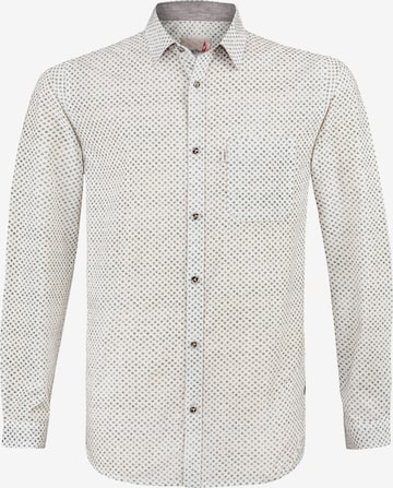 STOCKERPOINT Comfort fit Traditional Button Up Shirt 'Frederico' in White: front