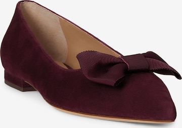 Lauren Ralph Lauren Балетки 'LONDYN' в Красный: спереди