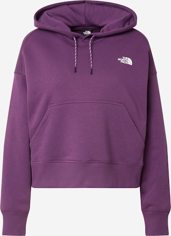 Sweat de sport THE NORTH FACE en violet : devant