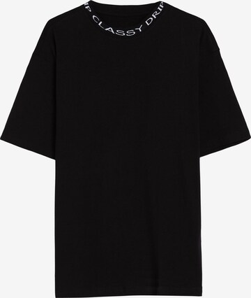 Bershka Shirt in Zwart: voorkant