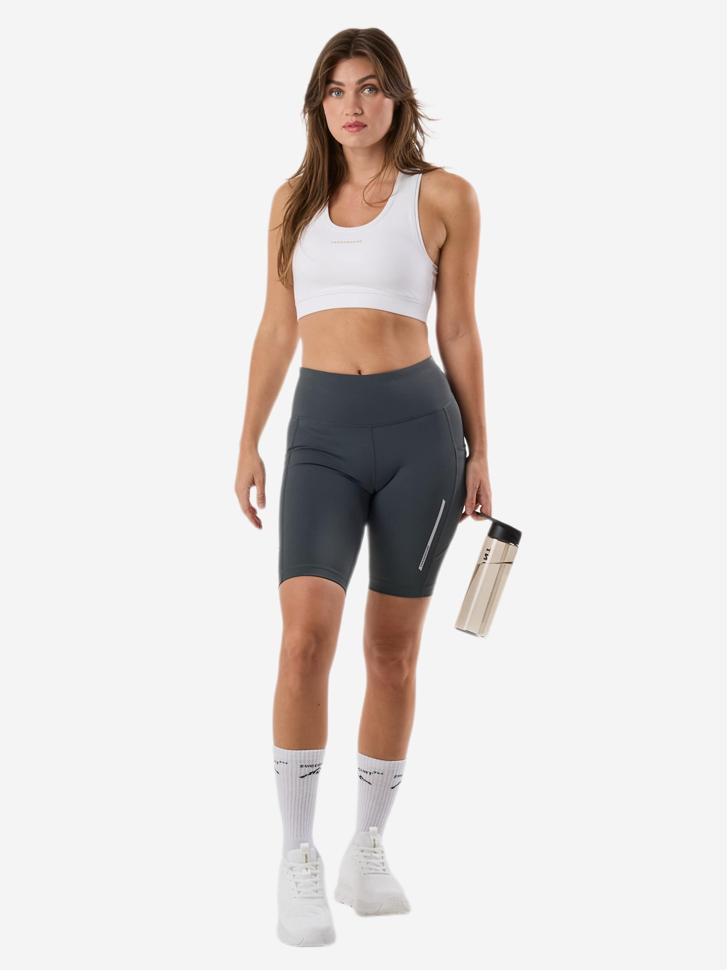 SWEDEMOUNT Skinny Sporthose 'Core'‌‌‌‌‌‌‌‌‌ in Grün