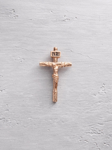 Pendentif 'CRUCIFIXION of JESUS CHRIST' REYTEL en or : devant