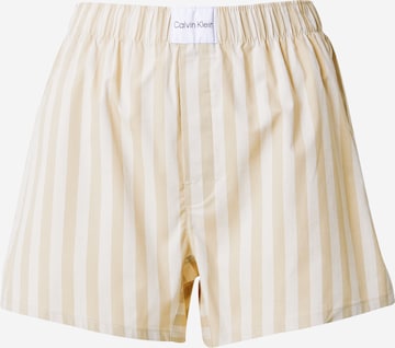 Calvin Klein Underwear Regular Pajama Pants in Beige: front