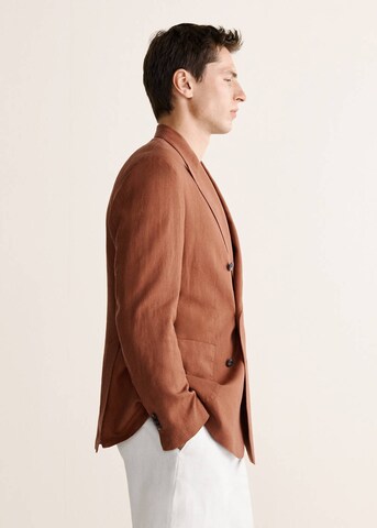 MANGO MAN Regular fit Suit Jacket 'Selection' in Orange