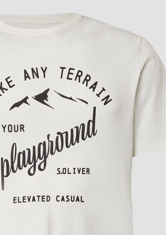 T-Shirt s.Oliver en blanc