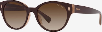 Ochelari de soare de la Ralph Lauren pe maro: față