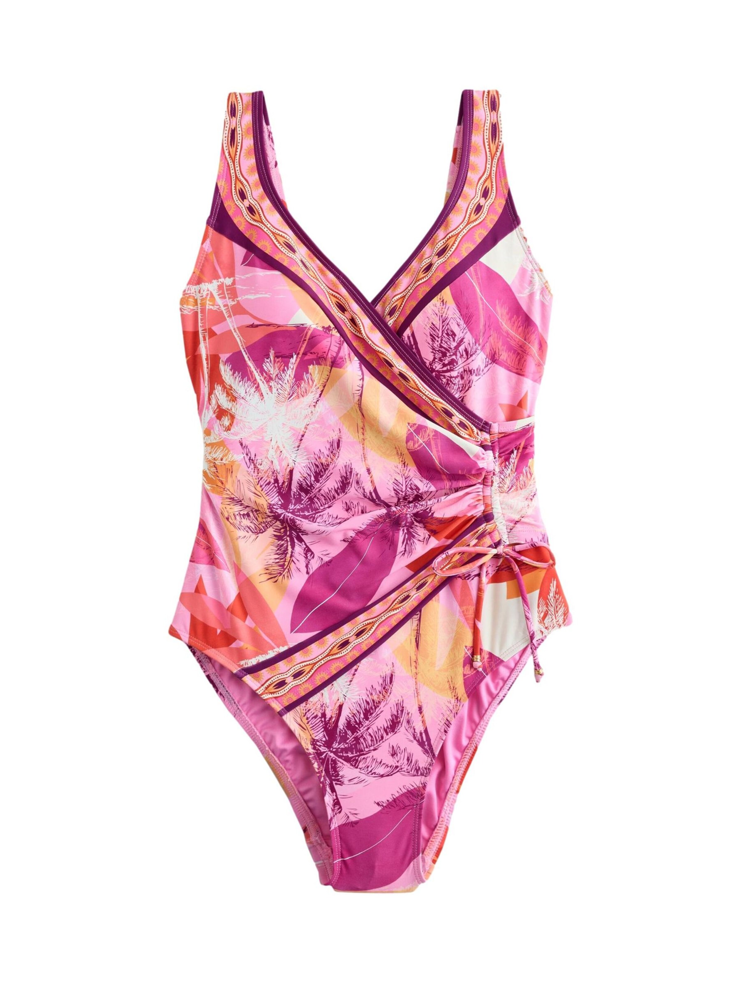 Next Bralette Swimsuit in Pink: front