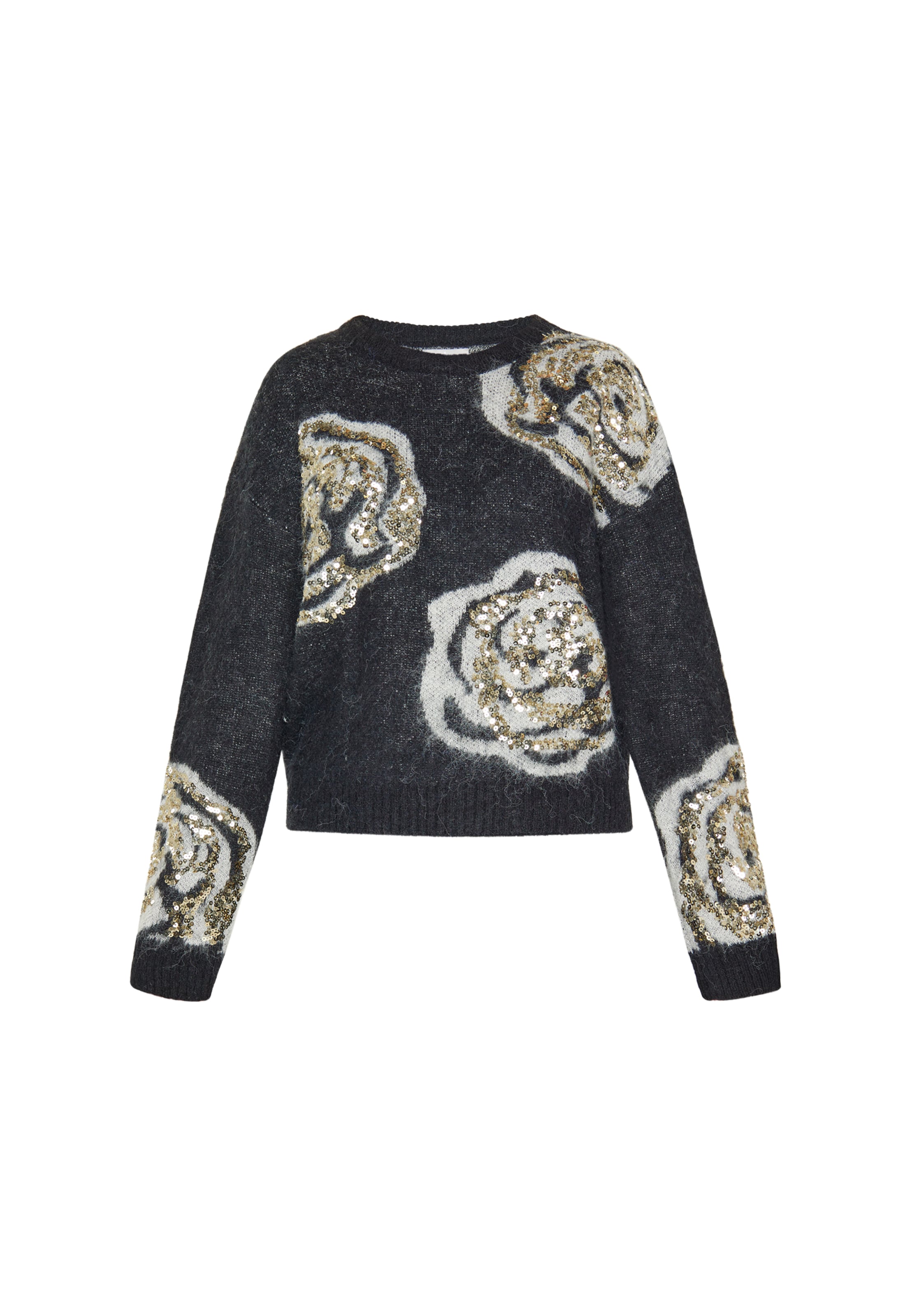 Usha Trui in Zwart: voorkant