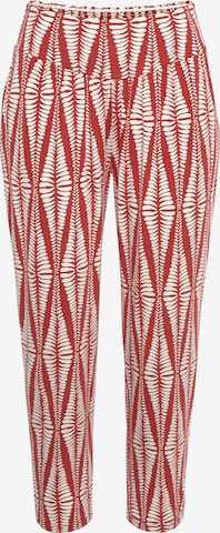 LASCANA Slim fit Trousers in Red: front