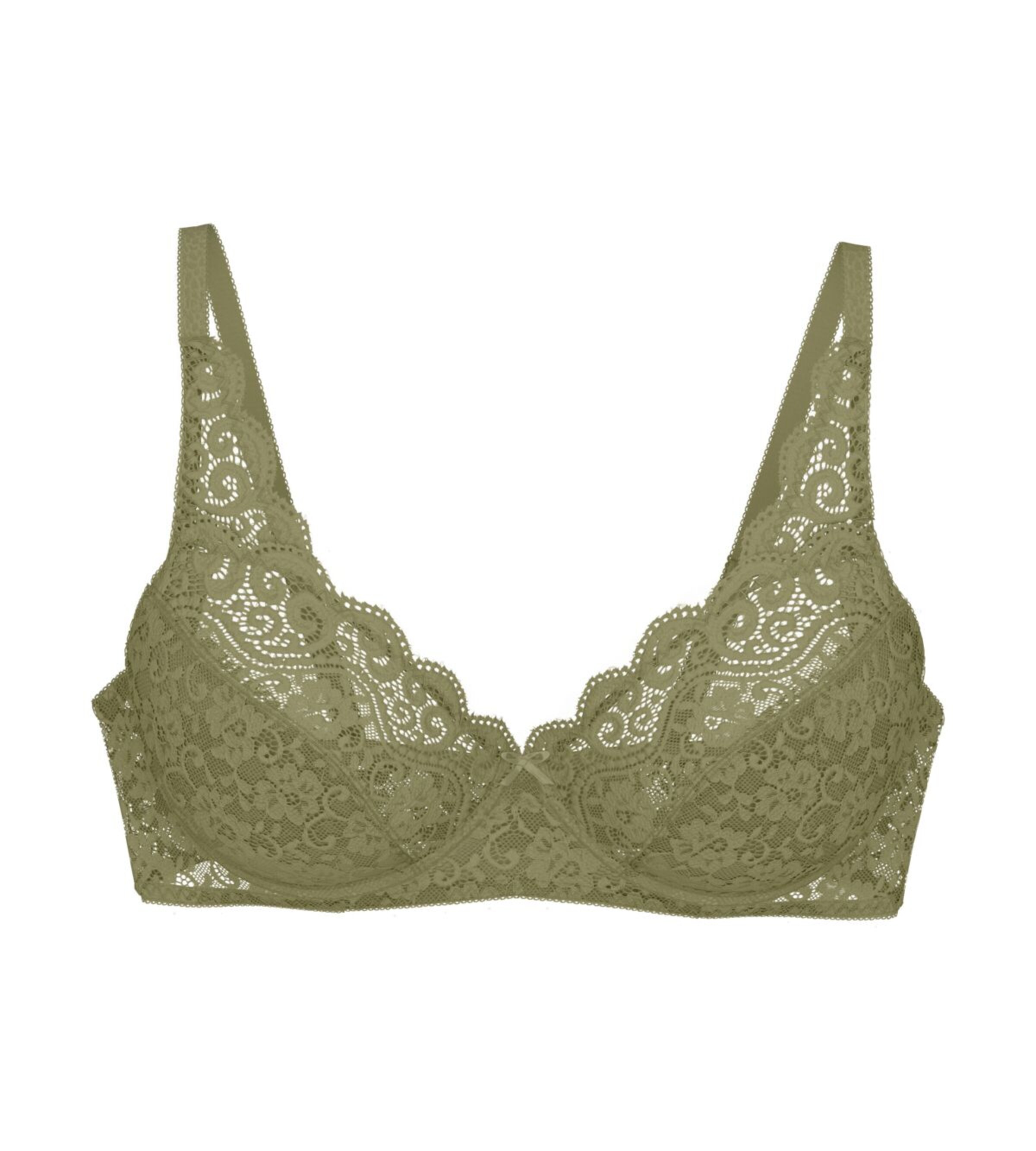 TRIUMPH T-Shirt BH 'Amourette' in Grün: Vorderseite