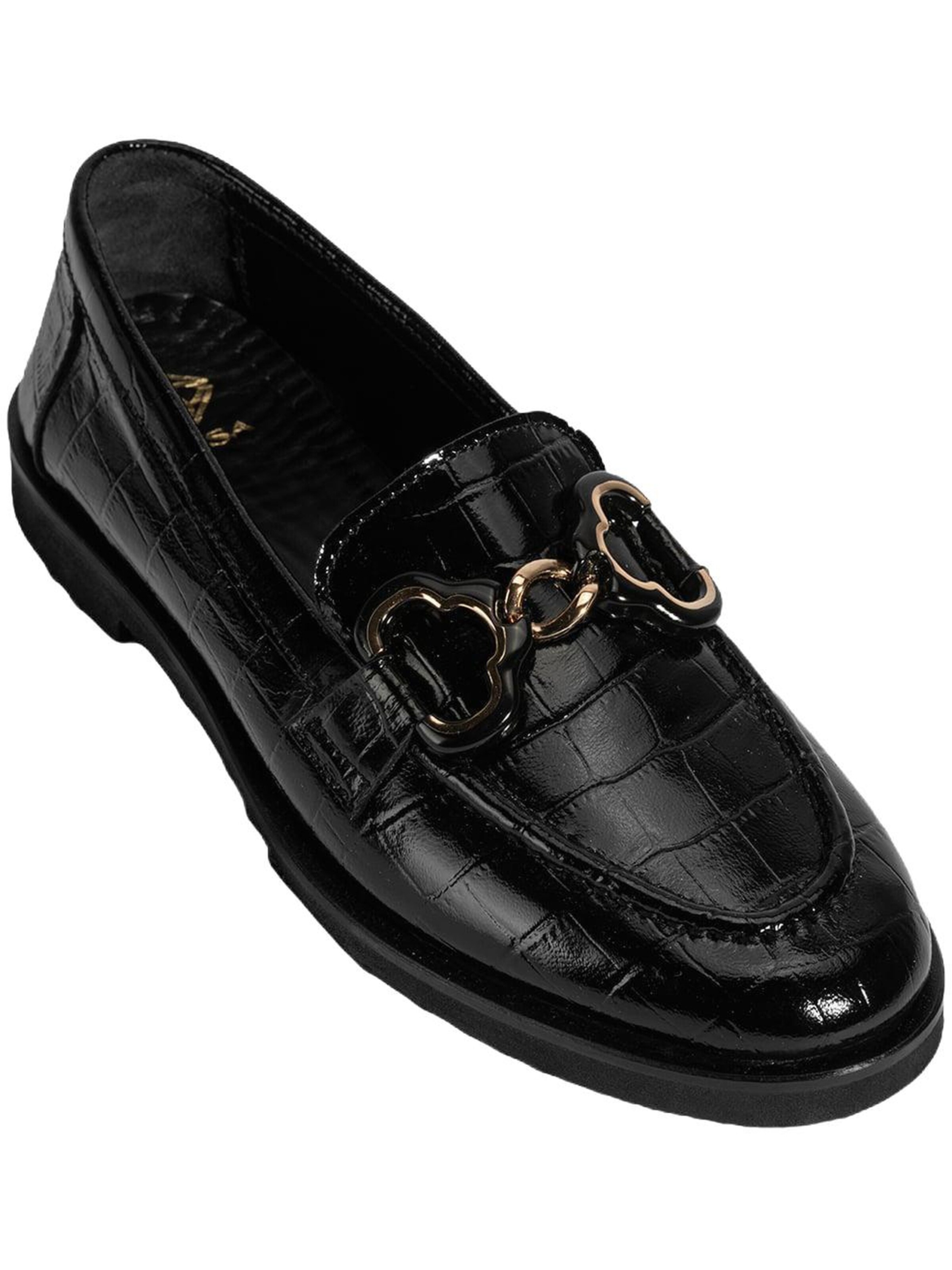 Desa Mocassins 'Beleg' in Zwart