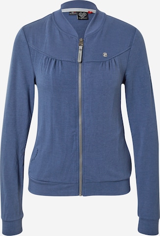 Ragwear Zip-Up Hoodie 'KENIA' in Blue: front