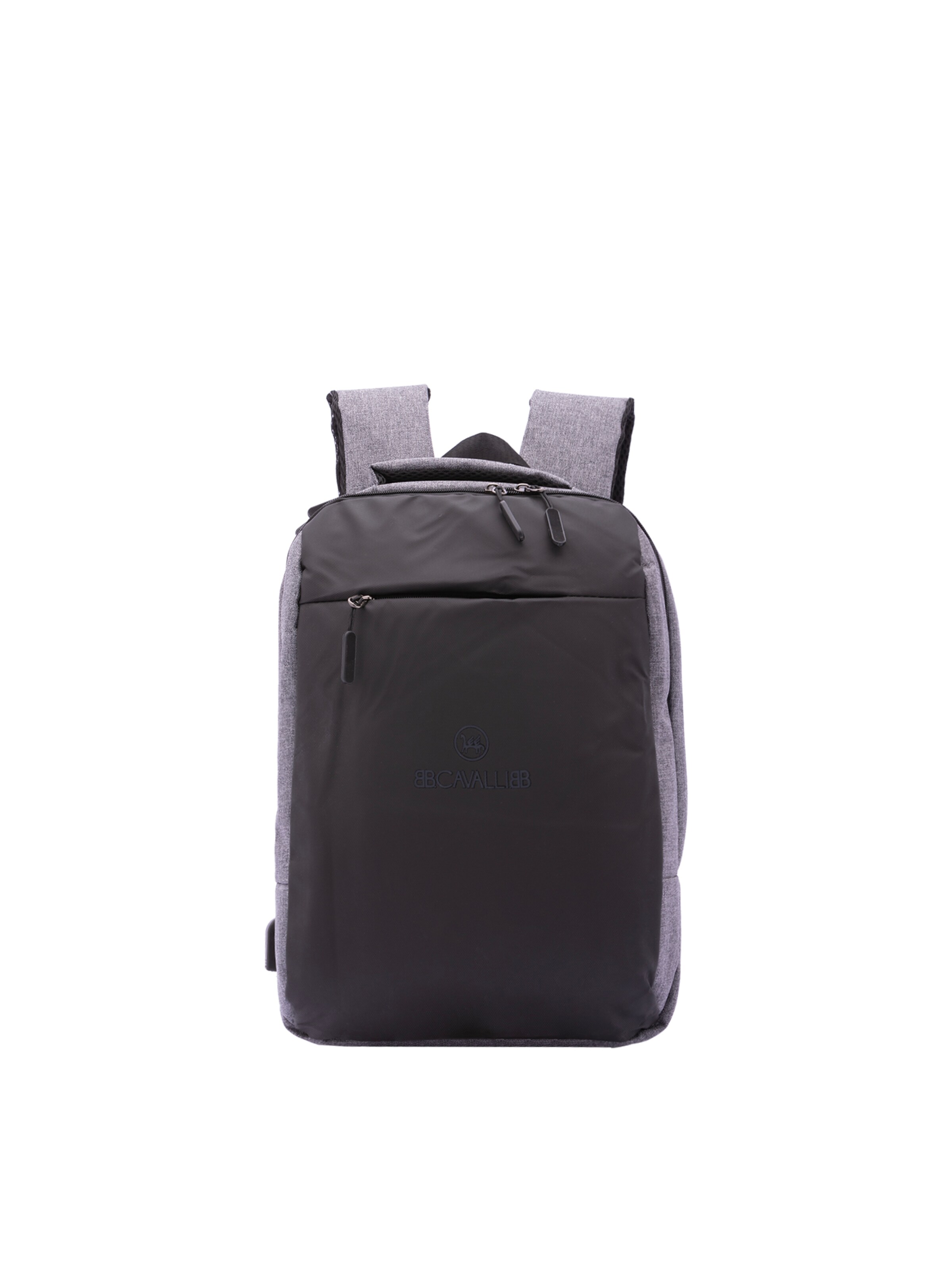 Zaino 'Zaino B Cavalli Poliestere Chiusura Zip Tasche Esterne 40x28x15 cm' di B. Cavalli in grigio: frontale