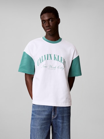 Calvin Klein Jeans Shirt in Weiß: Vorderseite