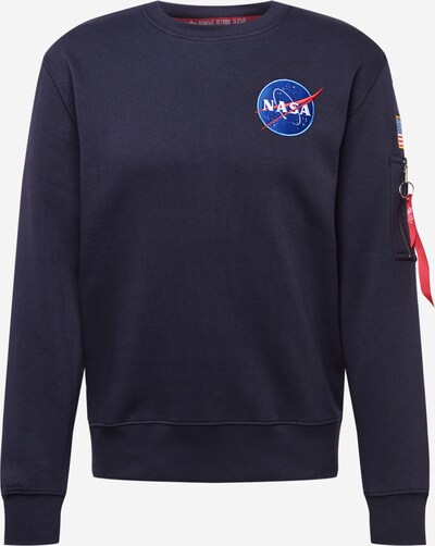 ALPHA INDUSTRIES Sweatshirt 'Space Shuttle' i blå / koboltblåt / rød / hvid, Produktvisning
