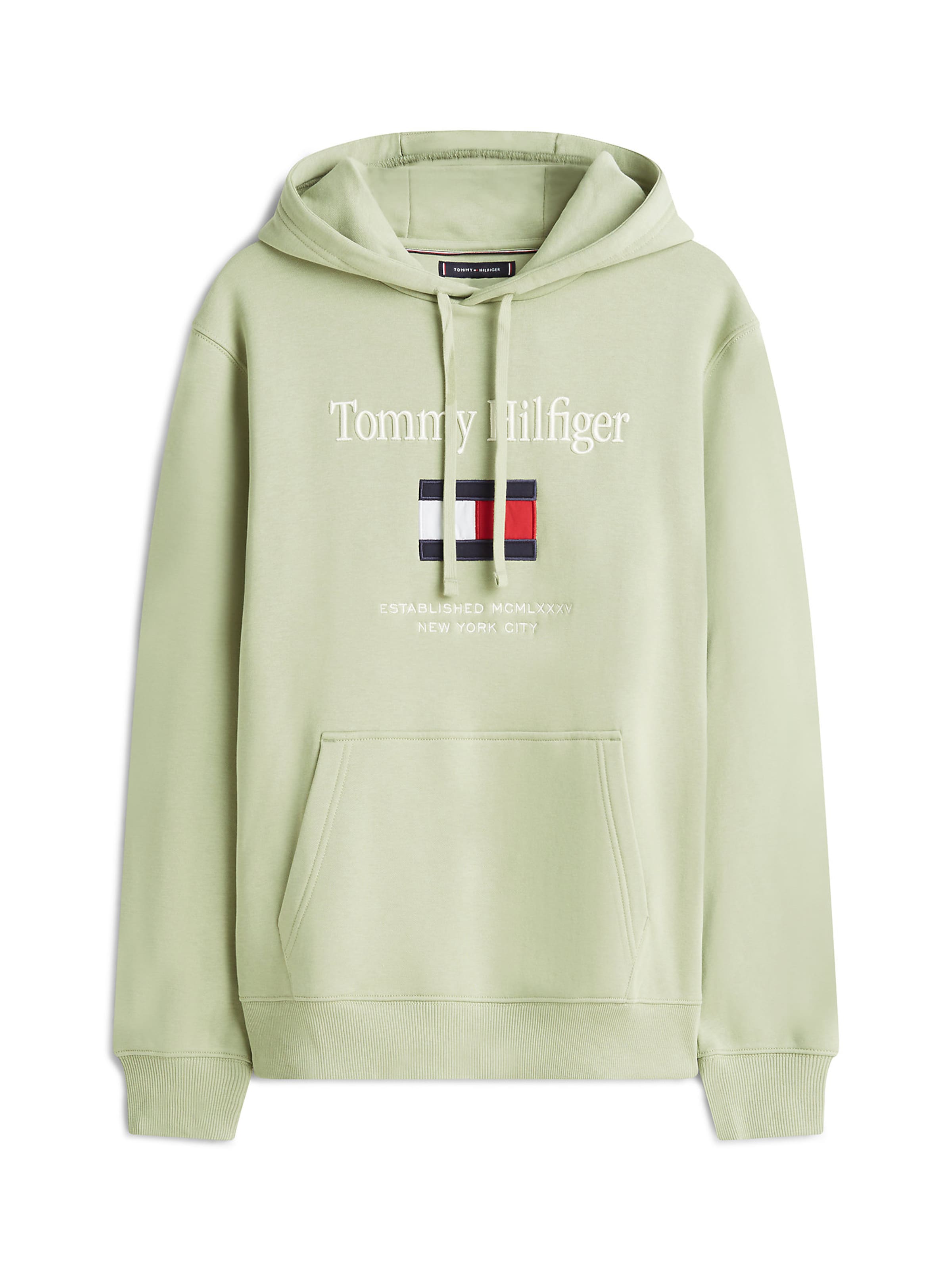 TOMMY HILFIGER Sweatshirt in Groen: voorkant