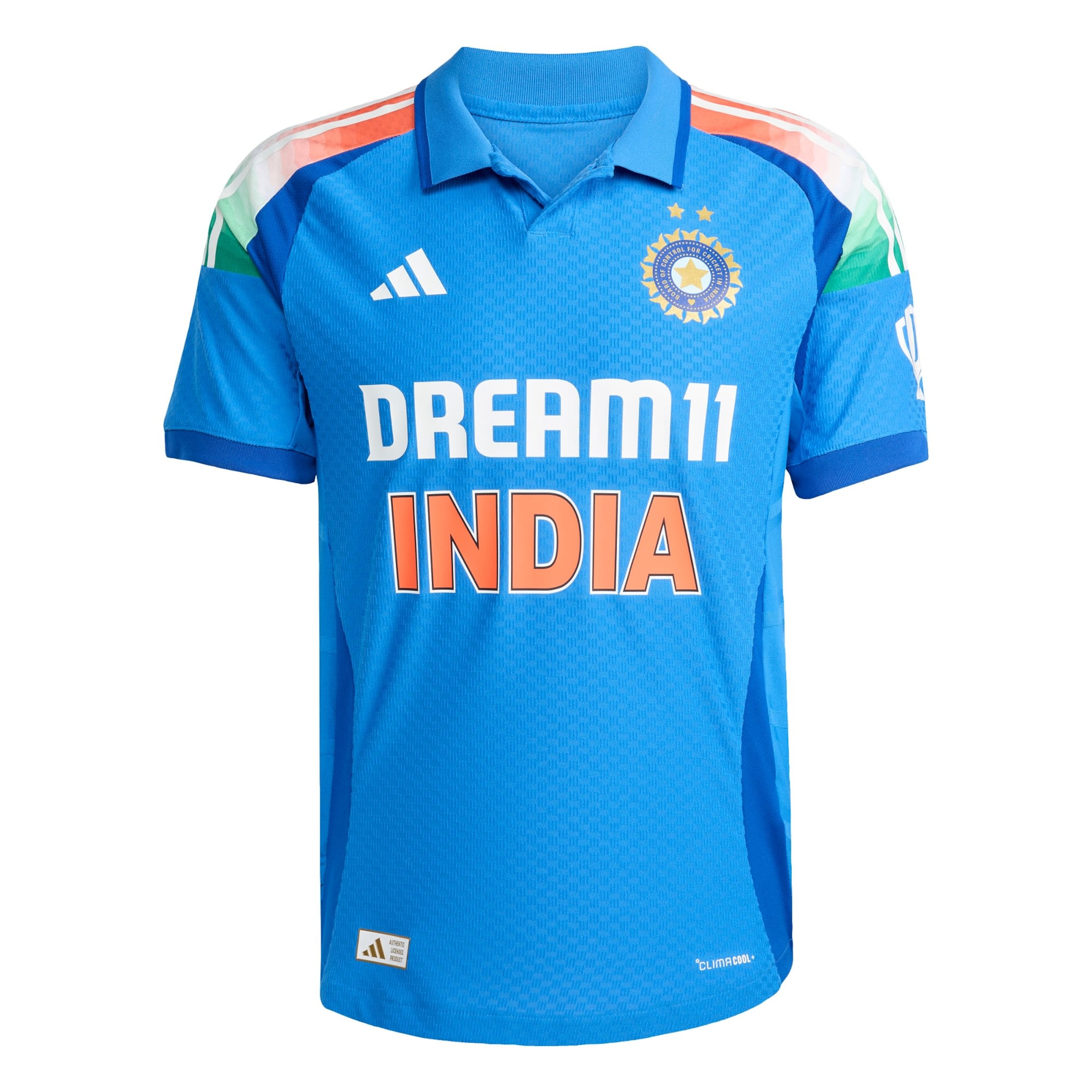 ADIDAS PERFORMANCE - Camiseta de fútbol 'Indien Cricket One Day International' en azul: frente