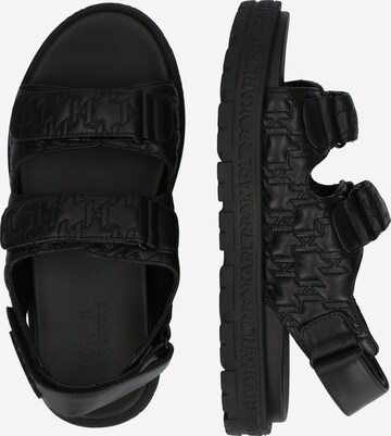 Karl Lagerfeld Strap Sandals in Black