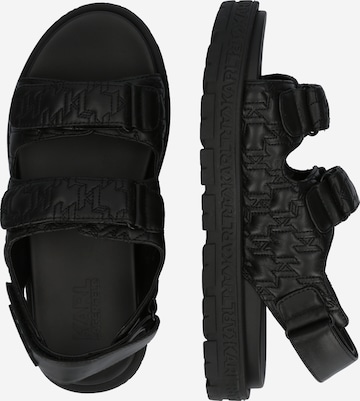 Sandales à lanières Karl Lagerfeld en noir