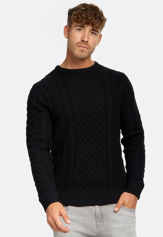 INDICODE JEANS Pullover in Schwarz: predná strana