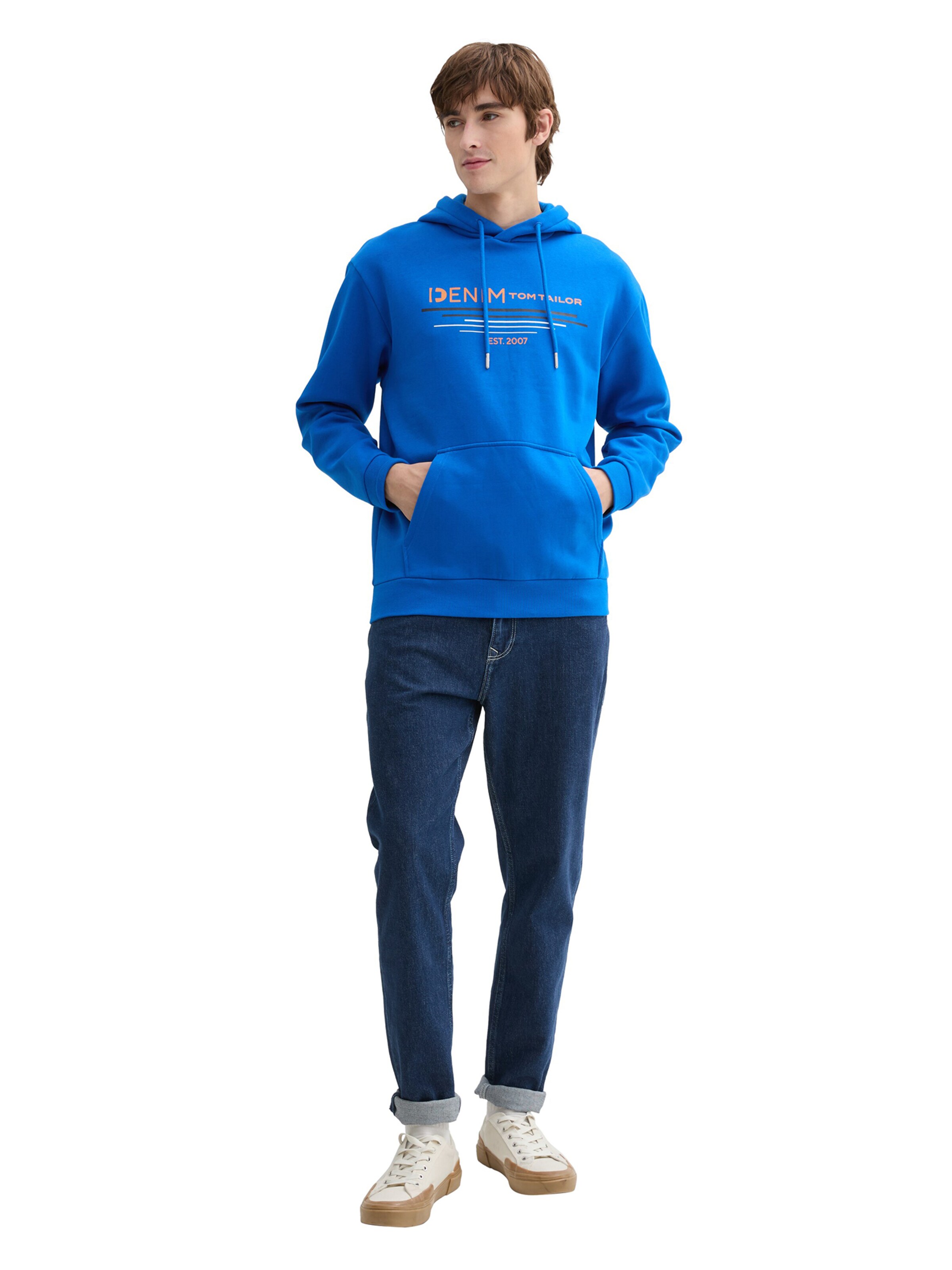 TOM TAILOR DENIM Mikina - Modrá