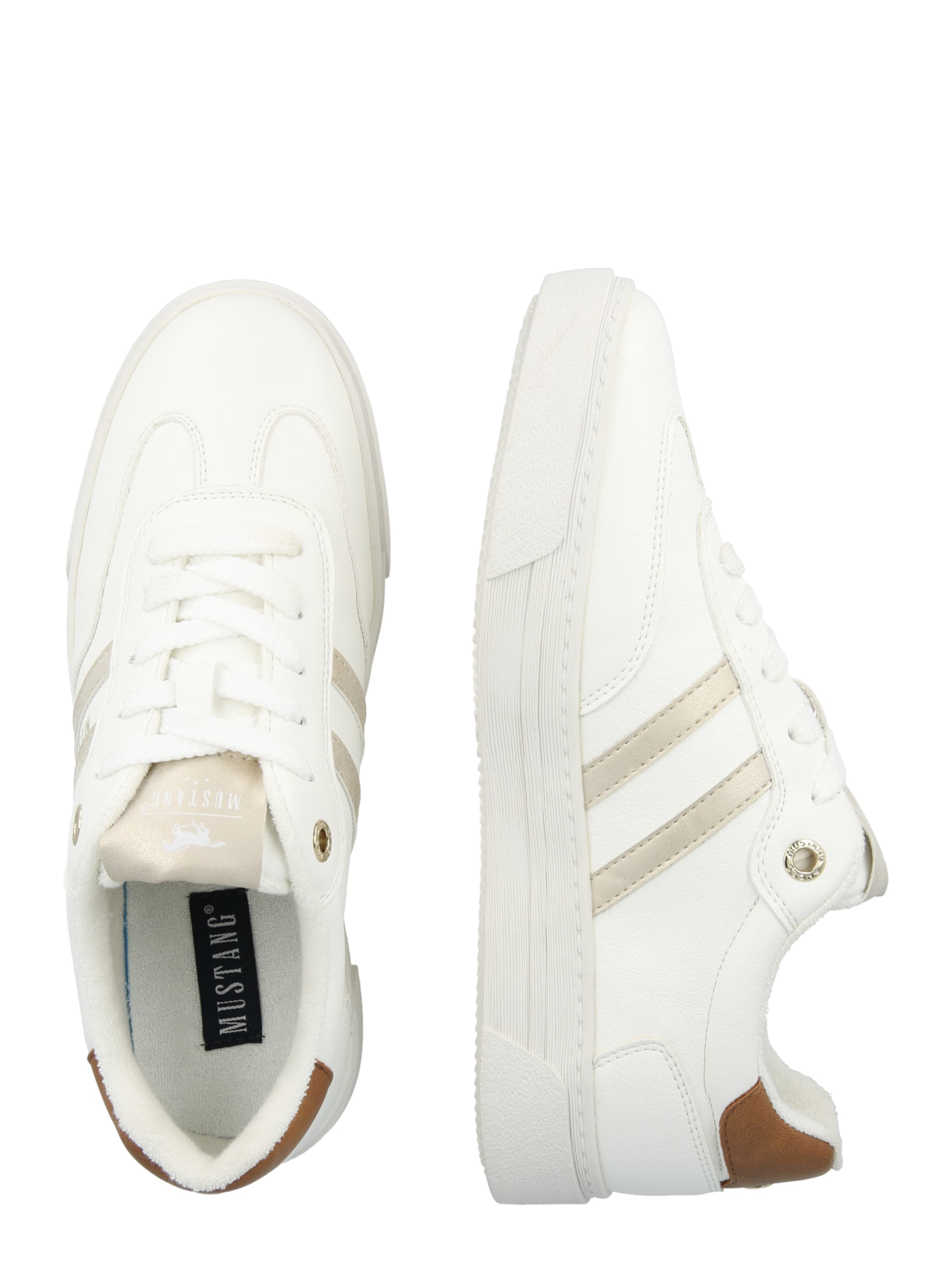 MUSTANG - Sapatilhas baixas em branco