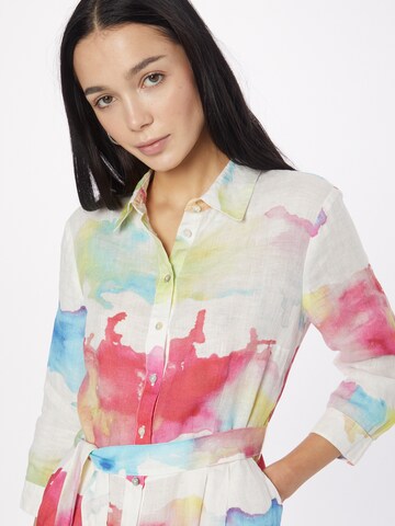 120% Lino Košilové šaty – mix barev