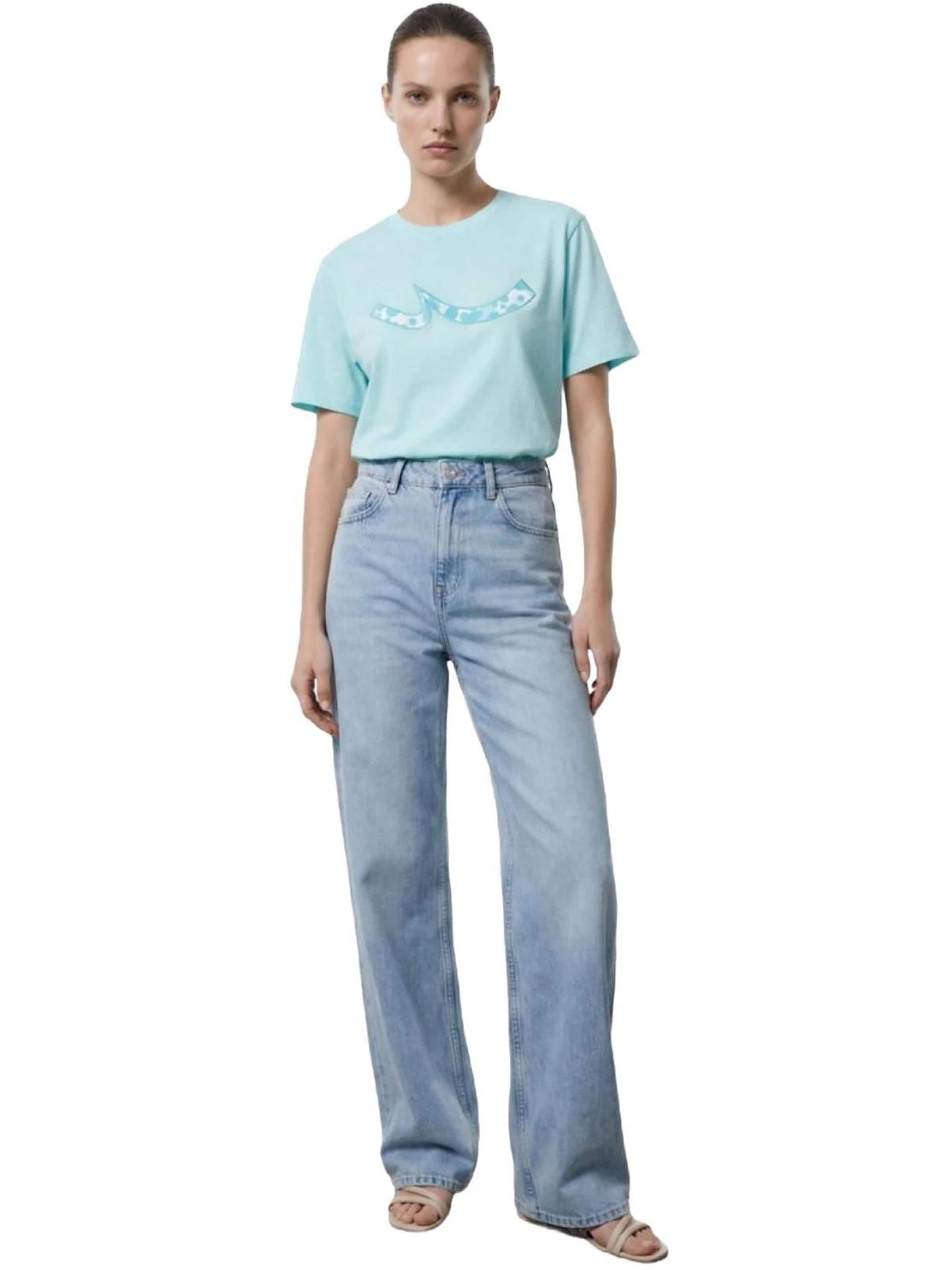 LTB Jeans Shirt 'Logo T-Shirt' in Blue: front