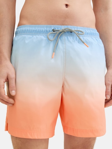 TOM TAILOR DENIM Board Shorts in Orange