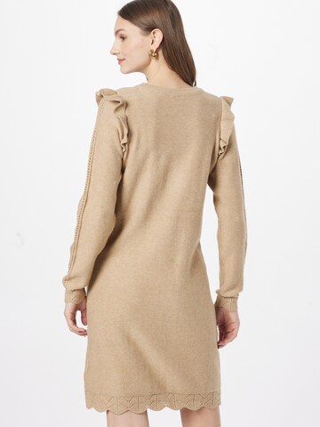OBJECT Gebreide jurk 'Portia' in Bruin