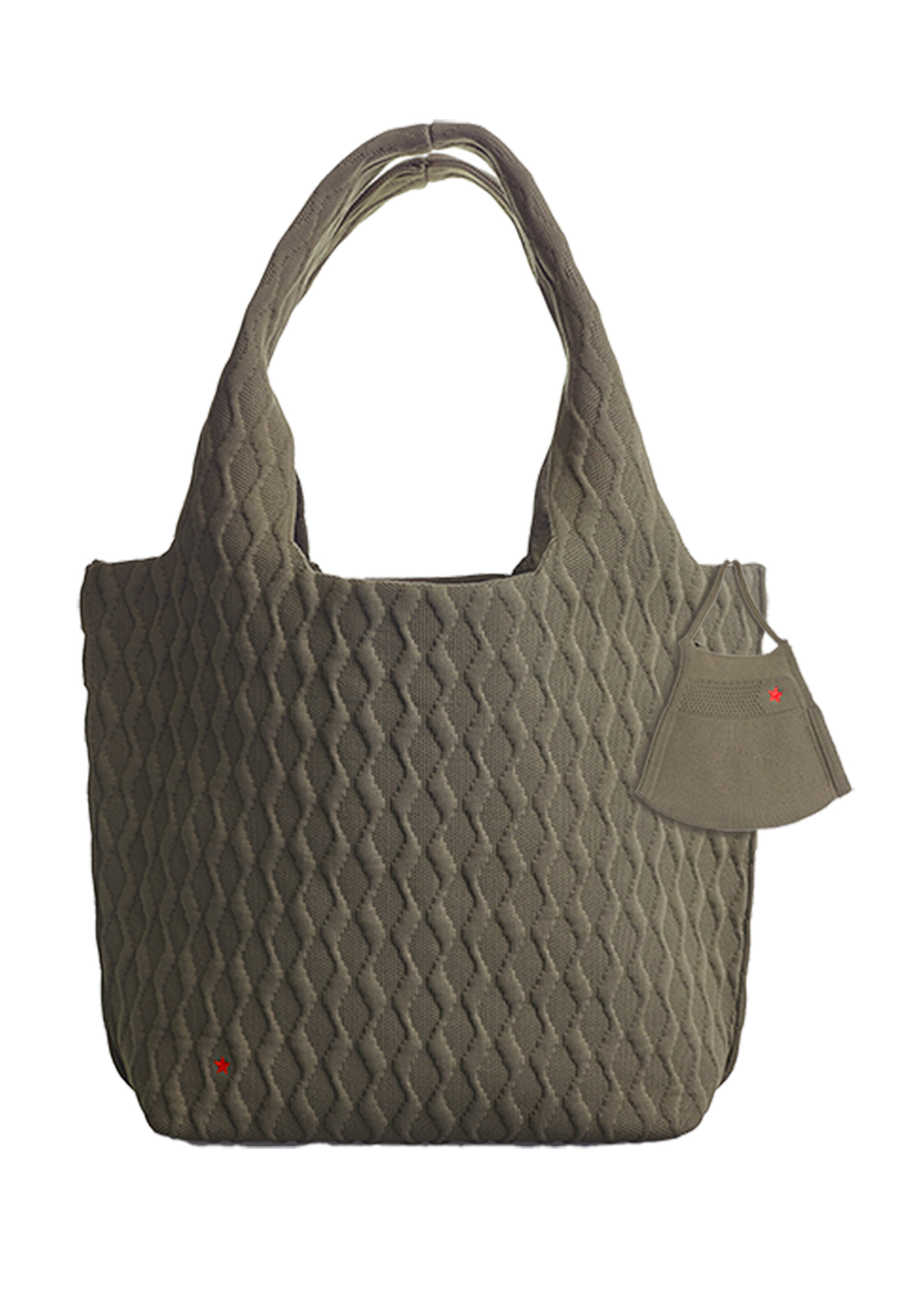 RedStars Handbag in Green: front