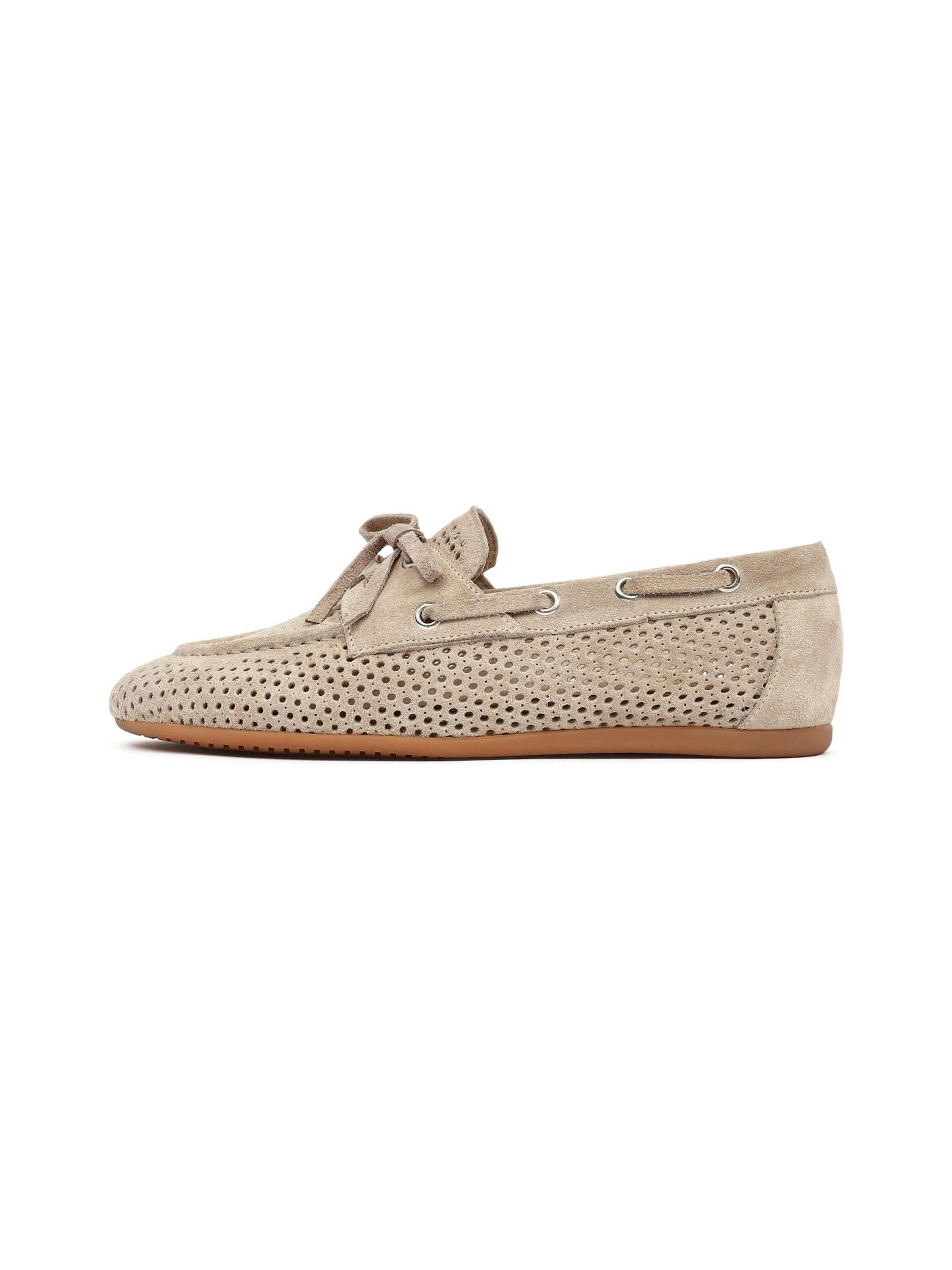 Derimod Mocassins in Beige: voorkant