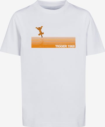 F4NT4STIC Shirt 'Disney Winnie The Pooh Tigger 1968' in Wit: voorkant