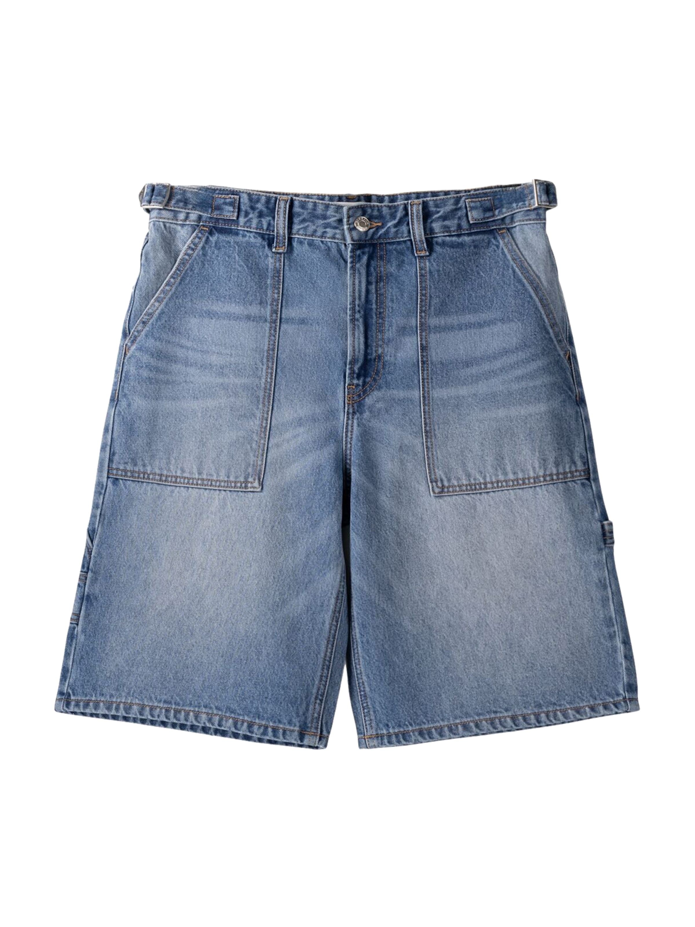 Bershka Shorts in blue denim, Produktansicht