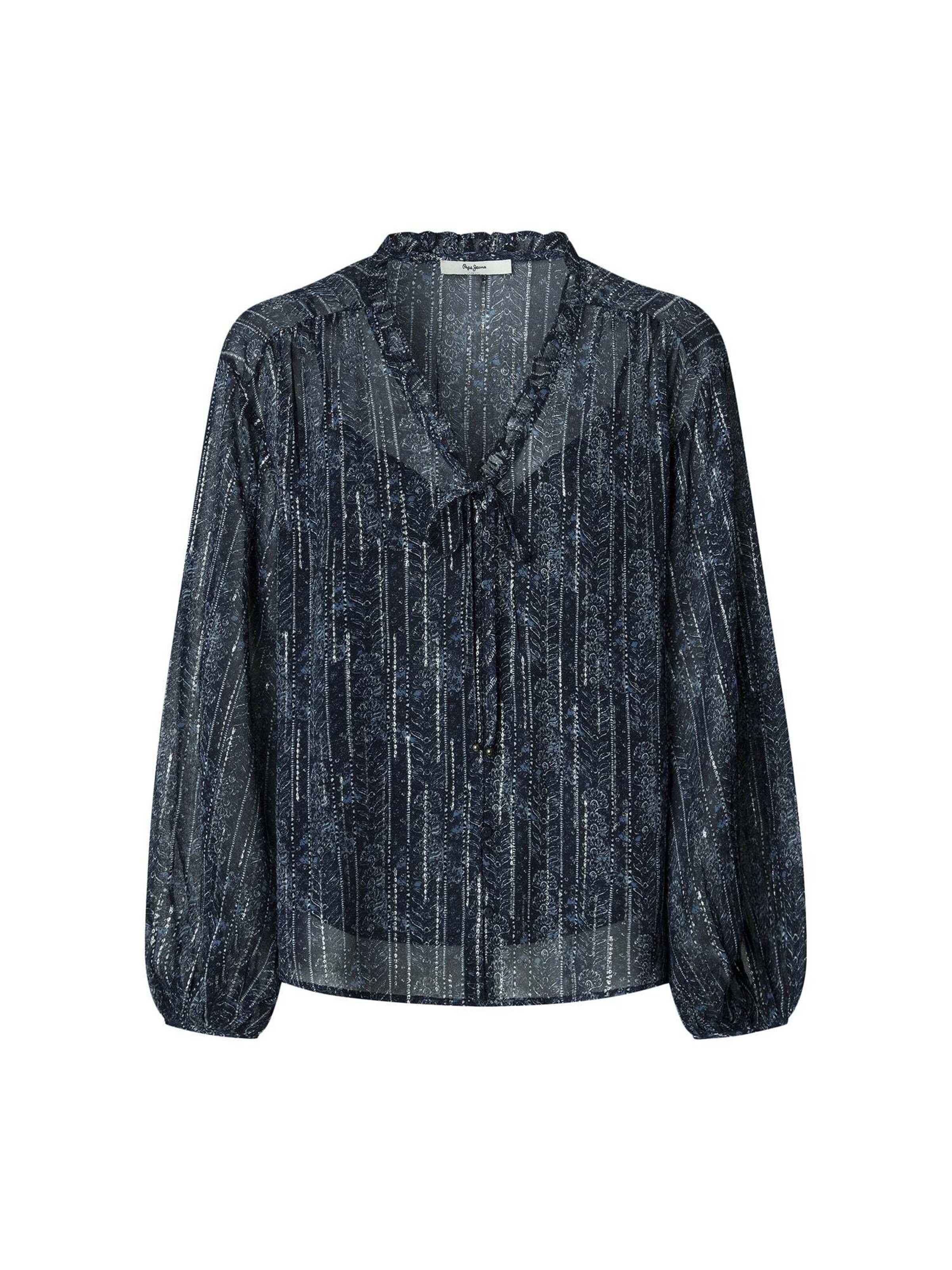 Pepe Jeans Blouse 'Mey' in Blauw: voorkant