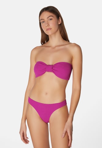 SORBET ISLAND Bandeau Bikini 'Lory' in Red: front