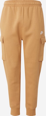 Pantaloni cargo 'CLUB' di Nike Sportswear in marrone: frontale