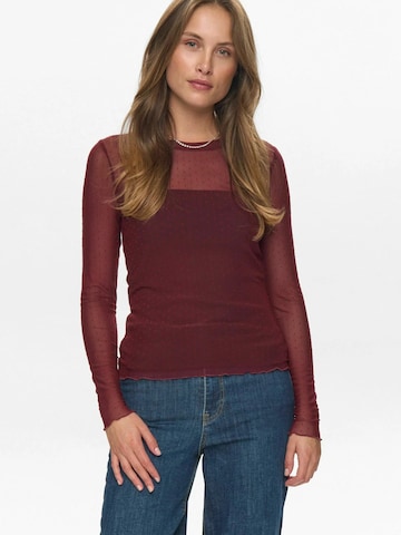 NÜMPH Shirts 'JINNIE' i rød: forside