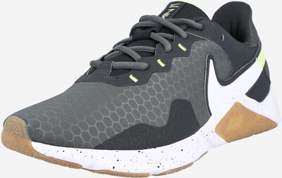 NIKE Chaussure de sport 'Legend 2' en gris foncé / noir / blanc, Vue avec produit