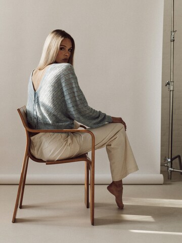 Honnête Atelier Knit Cardigan 'Sky' in Blue
