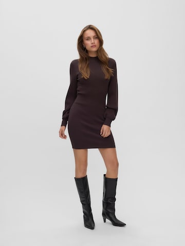 VERO MODA Kootud kleit 'VMHarper', värv pruun
