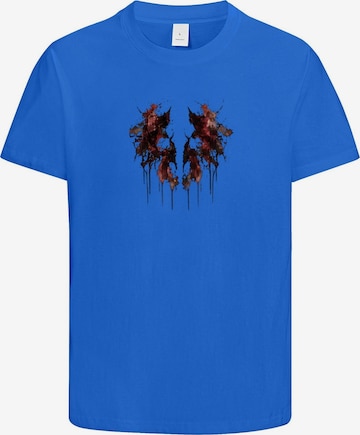 HUSKSWARE Shirt 'Grafik' in Blau: Vorderseite