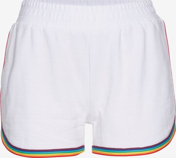 LASCANA Regular Shorts in Weiß: predná strana