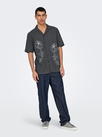 Only & Sons Comfort fit Overhemd 'ONSGali' in Grijs