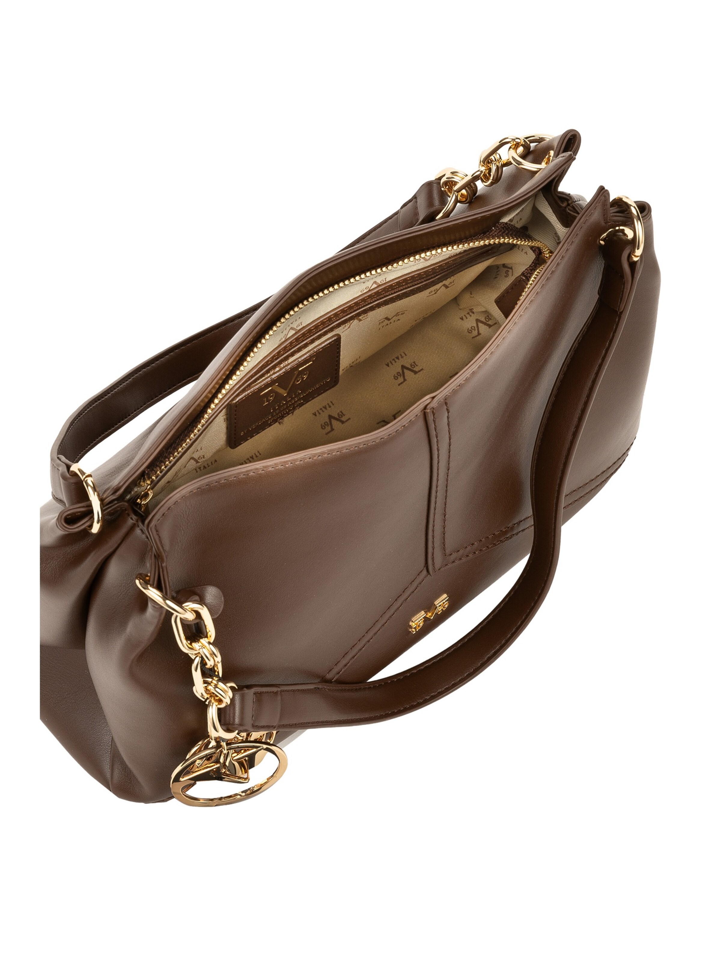 19V69 ITALIA Τσάντα χειρός 'Aldina' σε καφέ