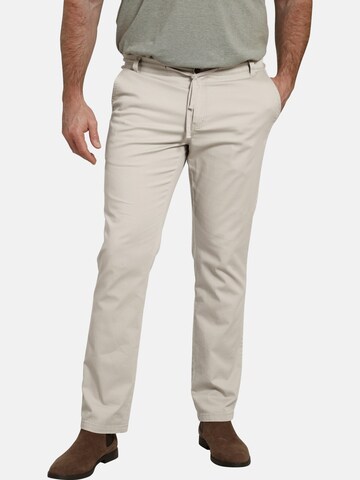 Charles Colby Loose fit Pants ' Baron Carlyle ' in Beige: front